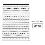 Ficha técnica e caractérísticas do produto Etiquetas Do Prego Letters Ornamento Prego Decorativa Todos Os Matching Stickers Decorações Nail Art