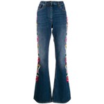 Ficha técnica e caractérísticas do produto Etro Calça Jeans com Bordado Floral - Azul