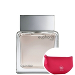 Ficha técnica e caractérísticas do produto Euphoria Men Calvin Klein Eau de Toilette - Perfume Masculino 50ml + Nécessaire Pink Beleza na Web