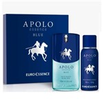 Ficha técnica e caractérísticas do produto Euroessence Apolo Blue Estojo Colônia 100ml + Desodorante Aerosol 80g