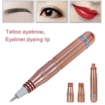 Ficha técnica e caractérísticas do produto Eyebrow Lip Eyeliner Permanent Makeup Tattoo Machine Power Pen Set Aluminum
