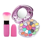 Ficha técnica e caractérísticas do produto Eyeshadow Compact Makeup Box Escova Blush Pó solto para Iniciantes Ferramenta Maquiagem cor aleatória