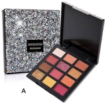 Ficha técnica e caractérísticas do produto Eyeshadow Palette Maquiagem Pallete Diamante Glitter Metallic Kit 12 cores