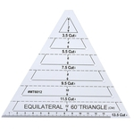 Ficha técnica e caractérísticas do produto Fabricante de acrílico triângulo alta Transparência Original Escala Tailor Régua para o acolchoado