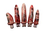 Ficha técnica e caractérísticas do produto Fantasia Dedos Cortados com Sangue Halloween 5 Unidades - Lynx Produções Artistica