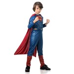 Ficha técnica e caractérísticas do produto Fantasia Super Homem Infantil Luxo - Liga da Justiça - Liga da Justiça - Filme