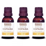 Ficha técnica e caractérísticas do produto Farmax Óleo de Copaíba 30ml (Kit C/03)