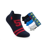 Ficha técnica e caractérísticas do produto Fashion Desportivo Impresso Low Cut meias Homens de algodão tornozelo comprimento meias curtas