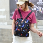 Ficha técnica e caractérísticas do produto Fashion Lady Moda Selvagem Big Feather Capacidade Backpack Bag Travel Bag