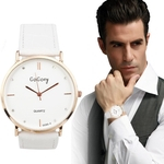 Ficha técnica e caractérísticas do produto Fashion Luxury Men's Leather Strap Analog Quartz Sports Wrist Watch Watches WH
