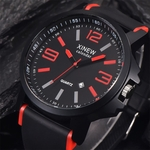 Ficha técnica e caractérísticas do produto Fashion Men's Stainless Steel Luxury Sport Date Analog Quartz Wrist Watch