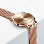 Ficha técnica e caractérísticas do produto Fashion Rose Gold Watches Women Wristwatches Luxury Mesh Strap Quartz Watches