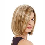 8 inches women's wig hot sale Beautiful boy cut Short wigs for women Straight style Synthetic Ombre Blonde Hair Short Straight Bob Wig