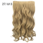Ficha técnica e caractérísticas do produto Fashion Wig Curly cabelo pedaço peruca sintética Cinco Clipe Festa extensão do cabelo Natural Cosplay Acessórios