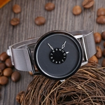 Ficha técnica e caractérísticas do produto Fashion Women Casual Checkers Milanese Quartz Analog Wrist Watch BK