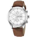 Ficha técnica e caractérísticas do produto Fashion Women Leather Band Quartz Analog Wrist Watch