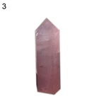Ficha técnica e caractérísticas do produto Faux Rose Quartz Hexagonal Wand Point Healing? Stone Jewelry Making DIY Pendant