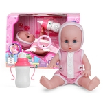 Ficha técnica e caractérísticas do produto Feeding presentes Brinquedos ABS recém-nascido boneca para meninas da criança inteligente Voz boneca Sorriso