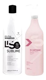 Ficha técnica e caractérísticas do produto Felithi Xs Carthame Redutor + Shampoo Liso Sublime 1000ml