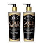 Ficha técnica e caractérísticas do produto Felps Kit Duo Gold Million 2x300 Shampoo e Condicionador