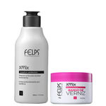 Ficha técnica e caractérísticas do produto Felps Xmix Shampoo Antirresiduo 300ml e Máscara Banho de Verniz 300g