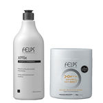 Ficha técnica e caractérísticas do produto Felps Xmix Shampoo Antirresíduo 1L e Botox XBTX Okra em Massa 500g