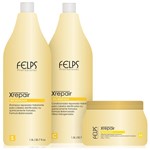 Ficha técnica e caractérísticas do produto Felps Xrepair Kit Bio Molecular - Shampoo, Condicionador e Máscara - Felps