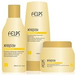 Ficha técnica e caractérísticas do produto Felps Xrepair Kit Bio Molecular - Shampoo, Condicionador E Máscara - Home Care