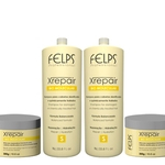 Ficha técnica e caractérísticas do produto Felps Xrepair Shampoo (2x1L) + Máscara (2x300g)