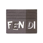 Ficha técnica e caractérísticas do produto Fendi Porta-cartões de Couro - Cinza