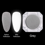 Ficha técnica e caractérísticas do produto Ferramentas Unhas 8g reflexivo Luminous Pó Glitter DIY Nail Art Decoração Manicure por Night Club