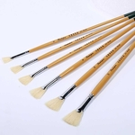 Ficha técnica e caractérísticas do produto Fervida cerdas da escova de pintura Fishtail Fan Forma Pen pintura a óleo pincel de aquarela Pen Set