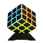 Ficha técnica e caractérísticas do produto LOS Fibra Z-Cube 3x3 velocidade Cube carbono Sticker suaves Cubo Mágico Teasers Cérebro do enigma Lostubaky