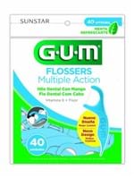 Ficha técnica e caractérísticas do produto Fio Dental Gum Forquilha Flossers Multiple Action C/40