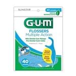 Ficha técnica e caractérísticas do produto Fio Dental Gum Multiple Action Flossers com 40 Unidades