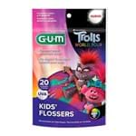Ficha técnica e caractérísticas do produto Fio Dental Infantil Gum Trolls Flossers 20 Unidades