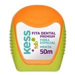 Fio Dental Kess – Fita Dental Premium Menta 50M 1Un