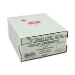 Ficha técnica e caractérísticas do produto Fio para Sutura Shalon CatGut Cromado 0 com Agulha Cilíndrica de 3,5cm e 1/2