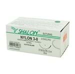 Ficha técnica e caractérísticas do produto Fio para Sutura Shalon Nylon 3-0 com Agulha Triangular de 3,0cm e 3/8