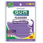 Ficha técnica e caractérísticas do produto Fita Dental Ultra Deslizante GUM Flossers 40 Unidades