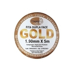 Ficha técnica e caractérísticas do produto FITA DUPLA FACE para Prótese e Lace (5 mt x 1,90 mm) - Gold