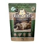 Flokitos - Granulado Sanitário Natural para Gatos - Areia - 2,0 Kg