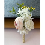 Ficha técnica e caractérísticas do produto Amyove Lovely gift Flor de pulso elegante Artificial / Corsage para festa de casamento Noiva Noivo Acessórios