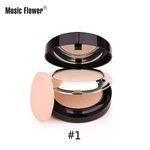 Ficha técnica e caractérísticas do produto Flor Música 2 camadas de pó Mulheres maquiagem cosméticos Contour Shading Concealer