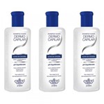 Ficha técnica e caractérísticas do produto Flores Vegetais Dermocapilar Shampoo 300ml (Kit C/03)