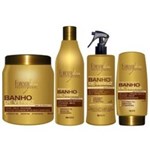 Ficha técnica e caractérísticas do produto Forever Liss Kit Banho de Verniz Shampoo 500ml, Queratina 300ml e Leave-in 150g