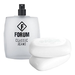 Ficha técnica e caractérísticas do produto Forum Jeans Forum - Masculino - Eau De Toilette - Perfume + Sabonete Corporal Kit