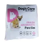 Ficha técnica e caractérísticas do produto Fralda Absorvente para Elas Dogs Care - M com 6un