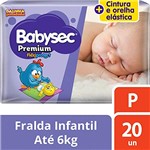 Ficha técnica e caractérísticas do produto Fralda Babysec Galinha Pintadinha Premium P 20 Unids, Babysec, P