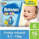 Ficha técnica e caractérísticas do produto Fralda Babysec Galinha Pintadinha Ultrasec G 16 Unids, Babysec, G